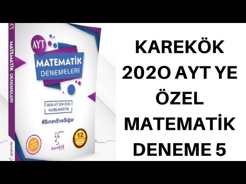 KAREKÖK&rsquo;TEN 2020 AYT YE ÖZEL MATEMATİK DENEME-5