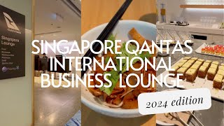 Singapore Changi Airport Qantas International Business Lounge 2024
