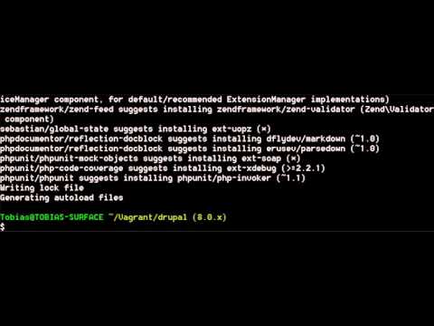 composer install with Drupal 8.0.x and [#2380389]