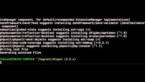 composer install with Drupal 8.0.x and [#2380389]