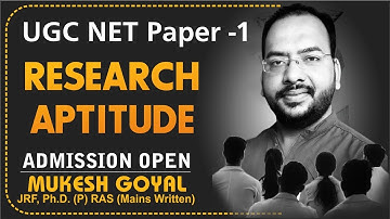 Research Aptitude II UGC/NTA NET-JRF II Paper-1 II Must Watch