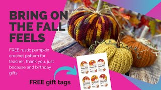DIY Rustic Crochet Pumpkins 🍂 | Easy Fall Decor & Gift Idea! (Beginner Friendly)