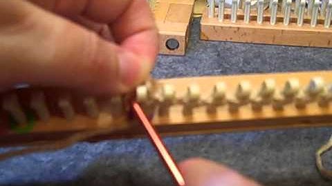 Loom Knit Chain and Crochet Cast On