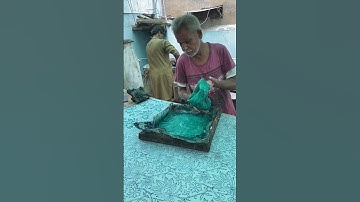 Color making for blockprinting #blockprinting