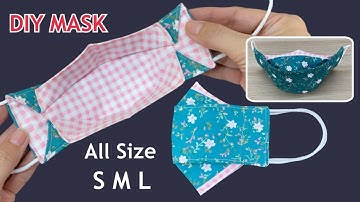 2 Tone & 3 Layers Cute Mask Making Ideas! Diy Breathable Face Mask All Size S M L Sewing Tutorial |