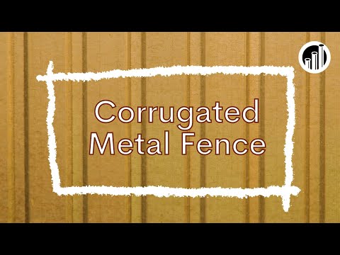 Corrugated Metal Fence - Caan Fence Inc.