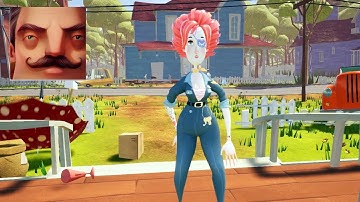 Hello Neighbor - My New Neighbor Hello Guest Beatrix Act 2 Trampoline Gameplay Walkthrough