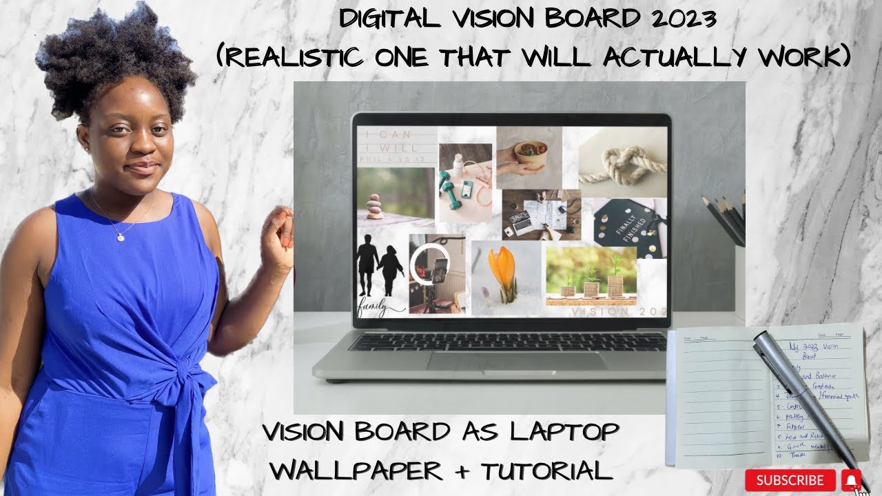 Vision board 2023 using Canva | Planning and manifesting + mini tutorial