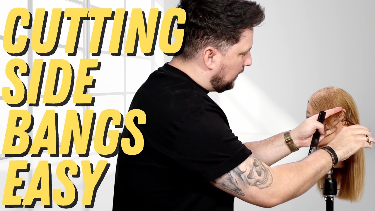 The EASIEST way to Cut a Side Fringe from Curtain Bangs YouTube