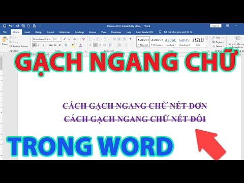 #1 Cách gạch ngang chữ trong word Mới Nhất