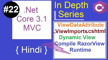 22. ViewDataAttribute | _ViewImports.cshtml | Dynamic View | Enable Compiling Razor View at Runtime