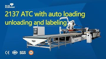 High Efficiency 2137 ATC Nesting Machine With Auto Loading & Unloading and Labeling