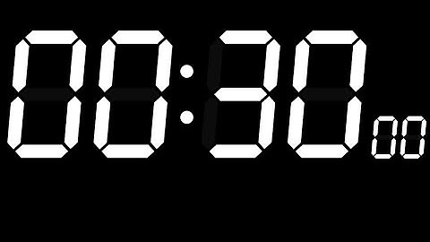 Timer for 30 seconds