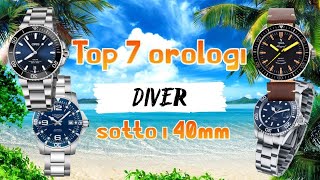 Top 7 Orologi Diver sotto i 40,00 mm da 70 a 1.600€ - YouTube
