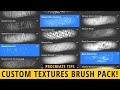 PROCREATE 5 - Custom Textures Brush Pack Tutorial!