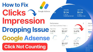 AdSense Click Not Counting Fix 🔥How to Fix Google AdSense Impression Drop Issue 👌Invalid Traffic