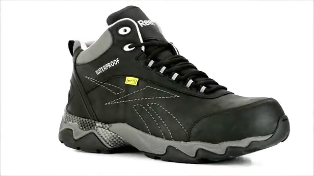 Men's Reebok Composite Toe Metal Free WP Metguard Work Boot RB1067 YouTube