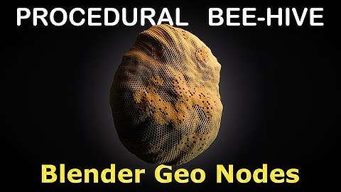 Procedural Beehive 3D model - Blender - Turntable Animation