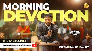 MORNING DEVOTION WITH APOSTLE EMMANUEL IREN | HEBREWS 3 COMMENTARY | 20TH OCTOBER 2026 Guide