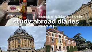study abroad diaries ??? | UNIVERSITY OF OXFORD ?? | week one recap