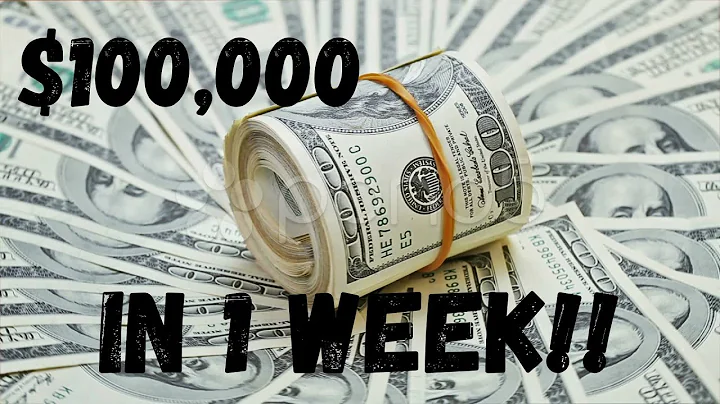 How To Make $100,000 Dollars in A WEEK...