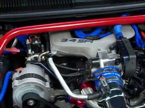 1994 Camaro 3.4L SFI, Foose wheels, dressed engine - YouTube