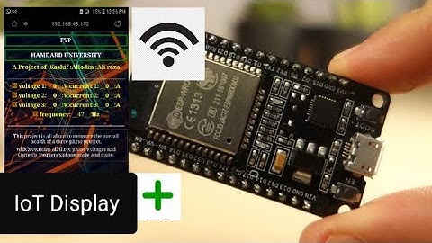 esp32 IoT 3 phase AC monitoring using HTTP webpage | Home Automation