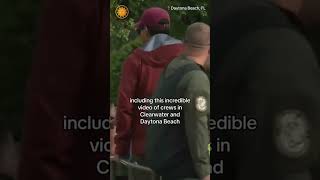First responder rescues after Hurricane Milton #shorts
