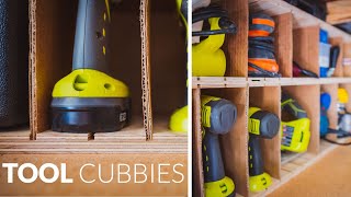 Building Tool Cubbies for Shop Organization