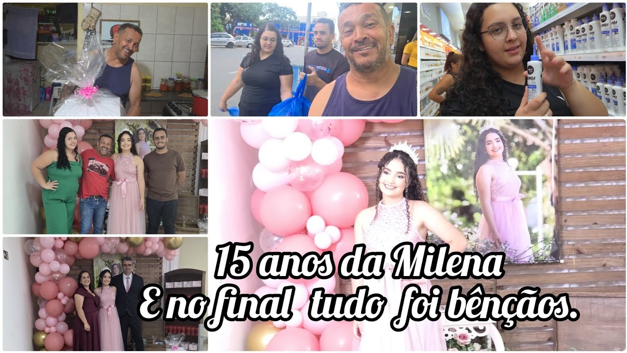 15 Anos  da Milena  dia de Bênçãos  e muita  alegria  pra  família  e amigos. 