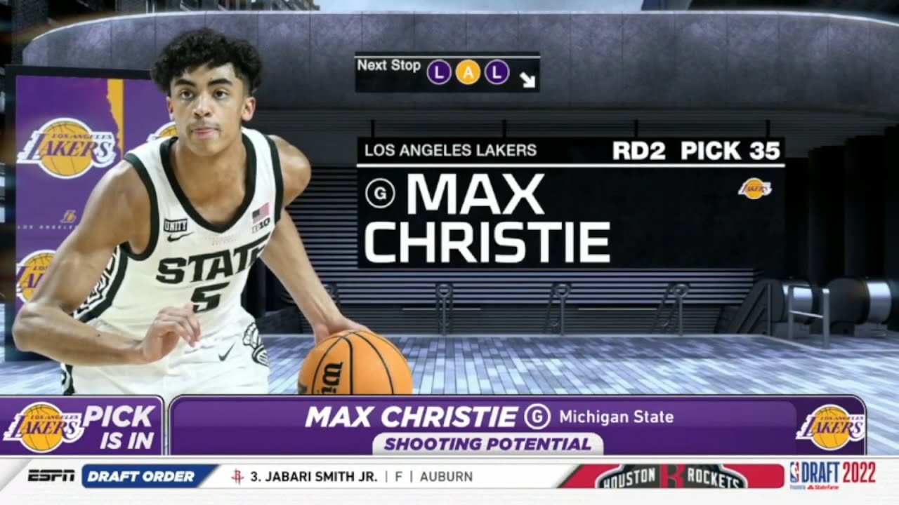 NBA Draft: Lakers select Max Christie with the No. 35 pick