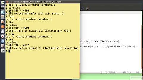 07 02 Linux Process Termination and Exit status