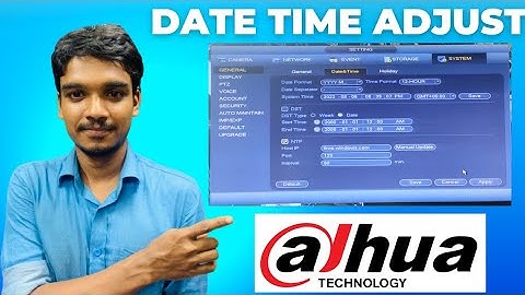Dahua Xvr/Dvr Date And Time Automatic Adjust Online Setup