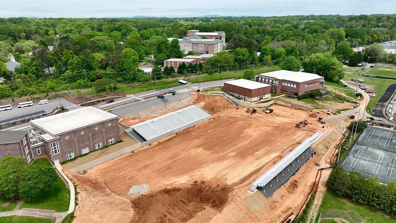 Drone footage of M. Douglas Crater Field & Stadium - April 2024