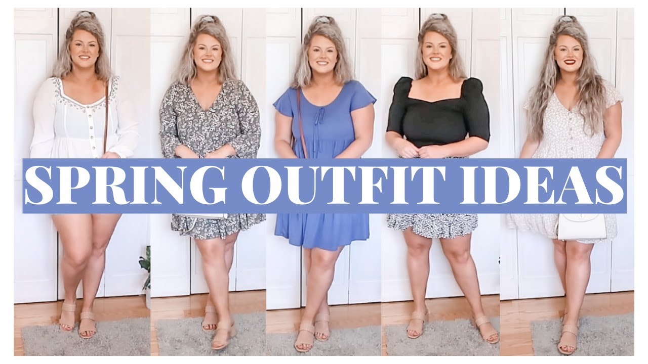 MIDSIZE/CURVY SPRING OUTFIT IDEAS 💙🦋 