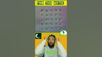 इस एबीसीडी में क्या मिस्टेक है 🧐||#trending #shortvideo #shorts #puzzle