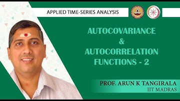 Lecture 12A: Autocovariance & Autocorrelation Functions-2
