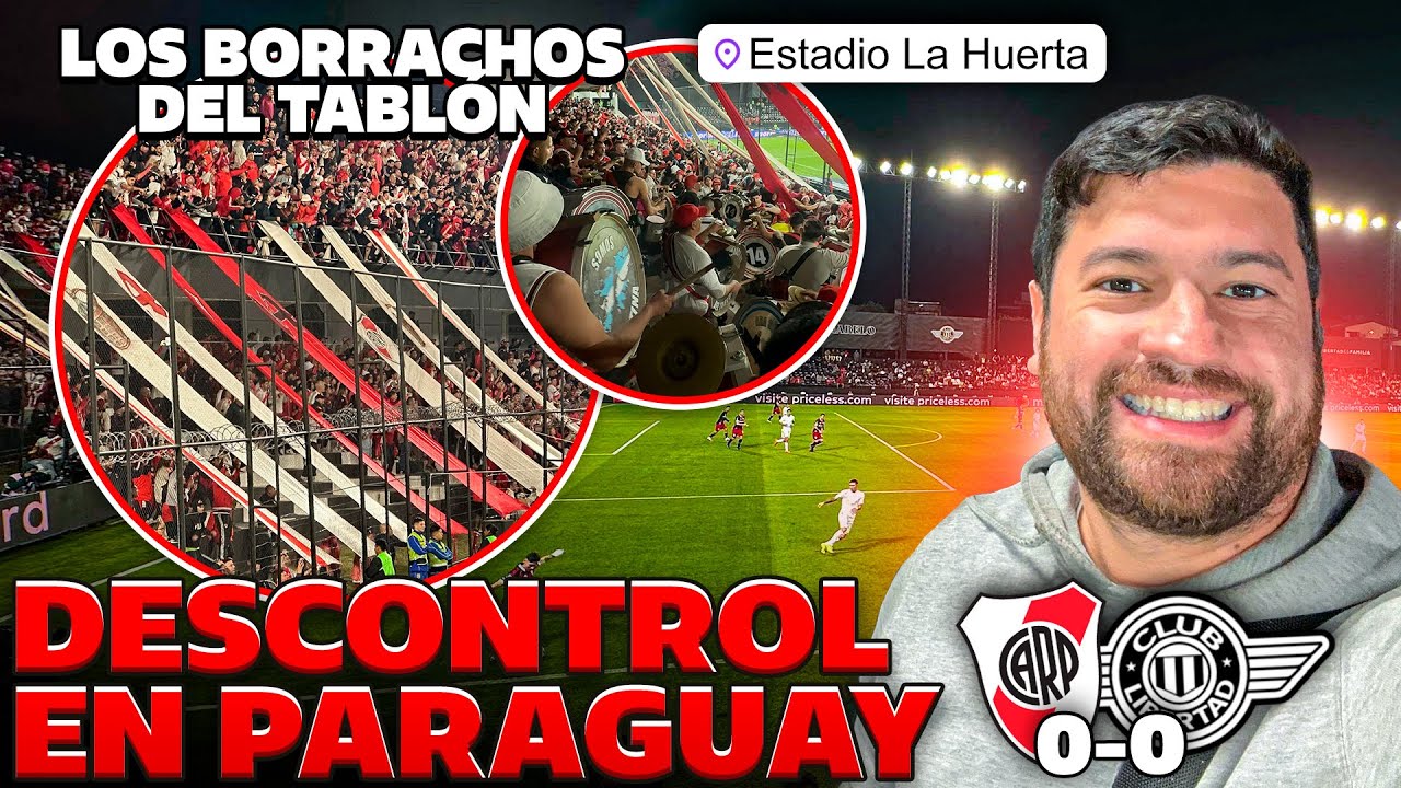 River en Paraguay: LBDT, bombos, tirantes y descontrol en La Huerta vs. Libertad