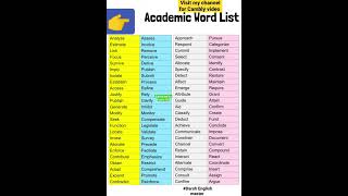 academic word list for speaking English practice viral short aleenarais viralshortsvideos