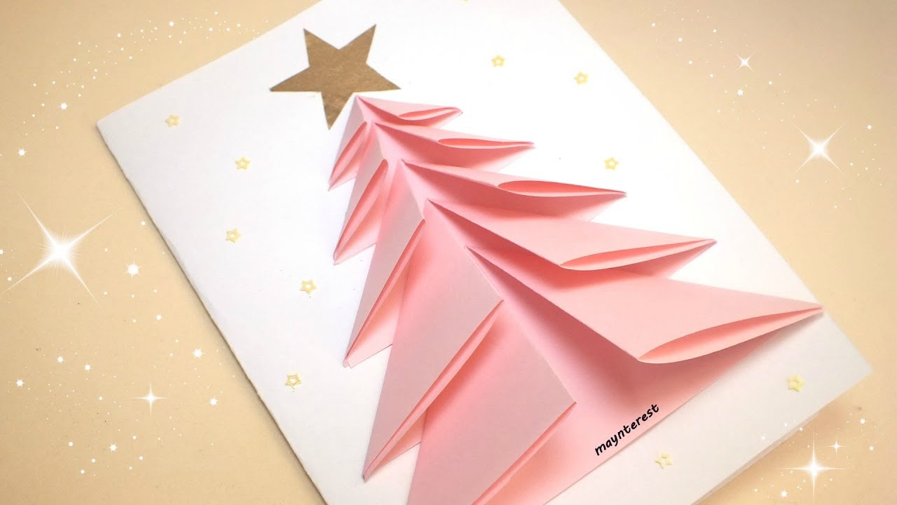 paso talento Estación de ferrocarril Christmas Crafts: CHRISTMAS GREETING CARD - Easy and fast - YouTube