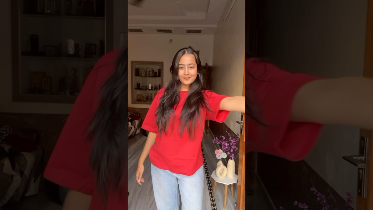 Perfect red oversized T-shirt| Meesho Haul|