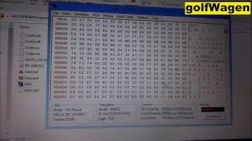 VW instrument cluster check eeprom version number