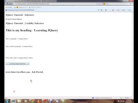 JQUERY VISIBLE SELECTORS