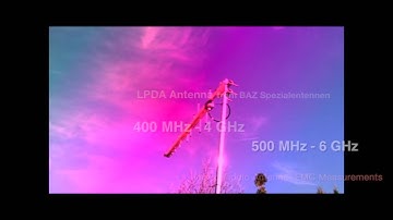 Log.-periodic antenna for EMC / EMI measurements