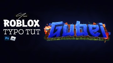 Roblox Typo TUTORIAL gfx (logo, photoshop, 2025)