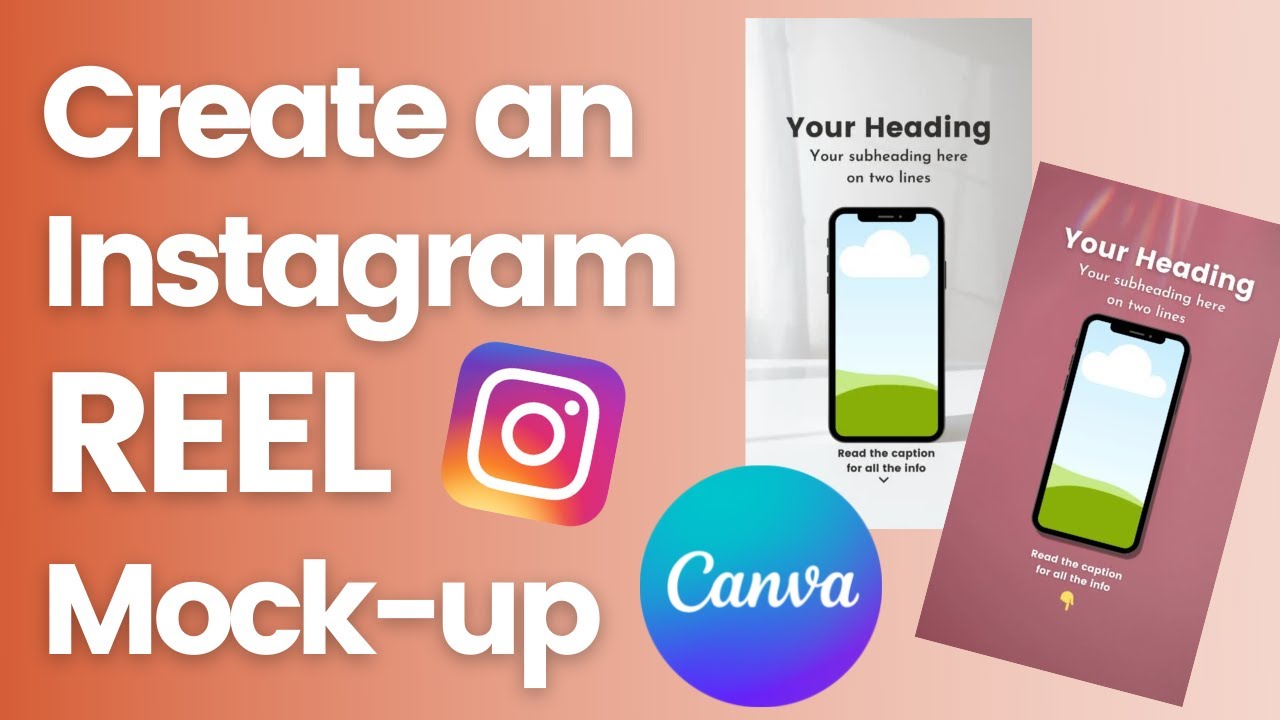 How to Create an Instagram REEL Product Mock-up in CANVA 