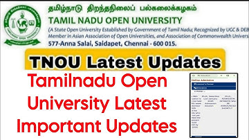 Tamilnadu Open University Latest All Notification updates 👍