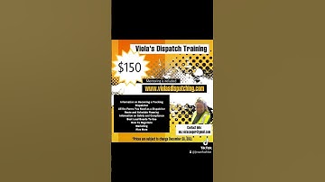 All classes available now! Truck dispatching live training #subscribe www.violasdispatching.com