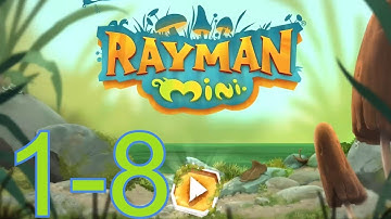 Rayman Mini 1-8: Neverending - 100% Walkthrough Gameplay - APPLE ARCADE