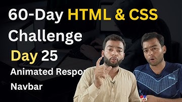 Craft an Animated Navigation Bar | HTML & CSS (Day 25 of 60-Day Challenge)